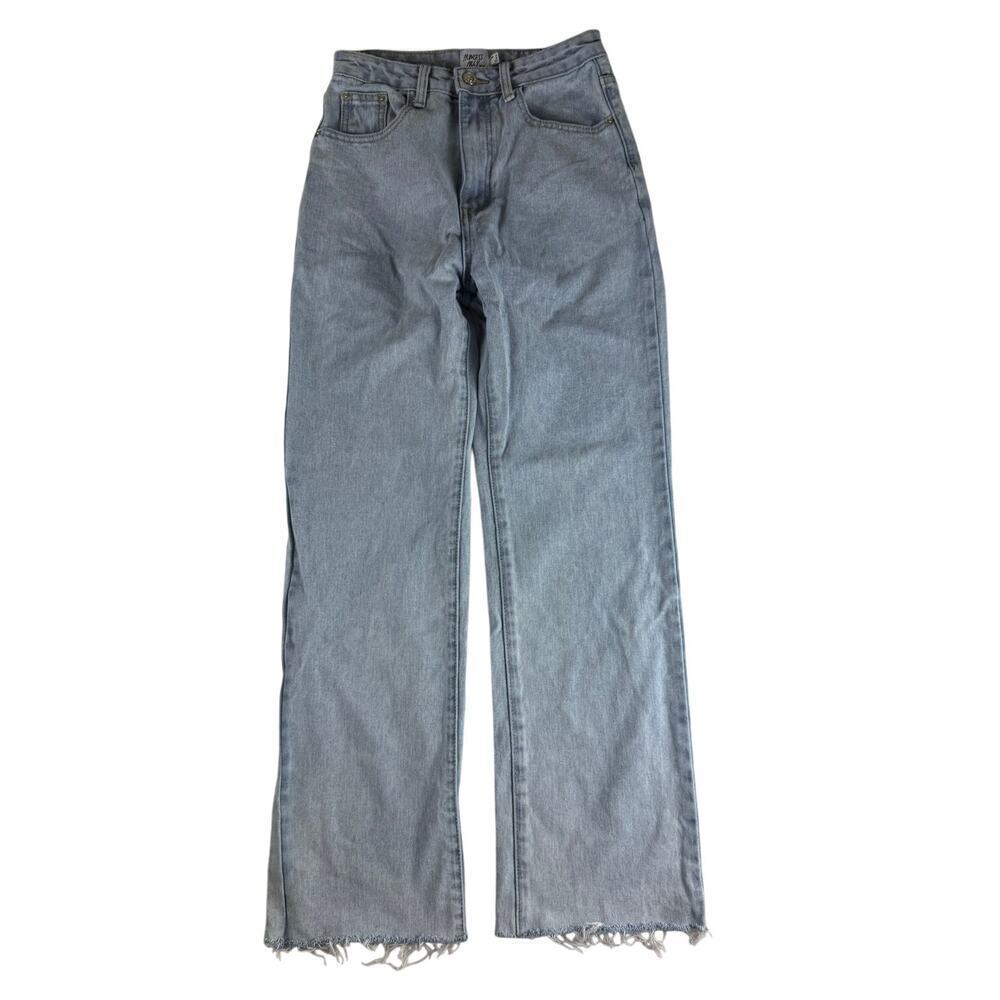 Princess Polly High Rise Straight Leg Jeans - Size 2